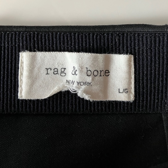 Rag & Bone Black Faux Leather Skinny Trousers Elastic Waist L - Picture 5 of 6